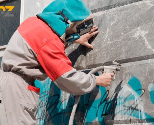 Graffiti einfach entfernen mit dem Stahlverfahren